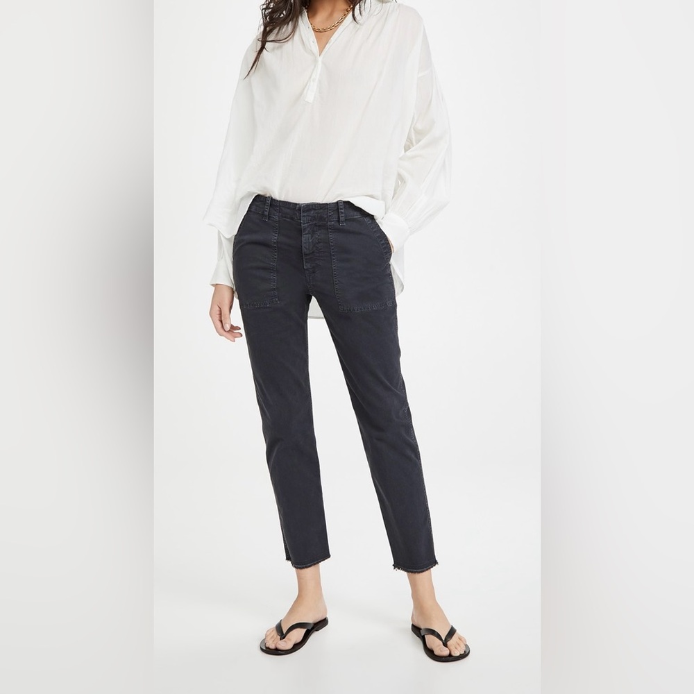 Nili Lotan Black Cropped Ankle Pants